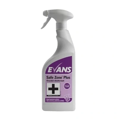 Image of PBS Medicare 6 x 750ml Best Price Evans Safe Zone Plus Disinfectant Cleaner