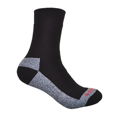 Image of 2 Pairs of Ladies Cotton Coolmax walking socks Hiking Black