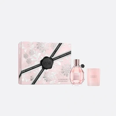 Image of Viktor &amp; Rolf Flowerbomb Eau de Parfum 100ml Gift Set 2024 (Contains EDP and 70g Scented Candle)