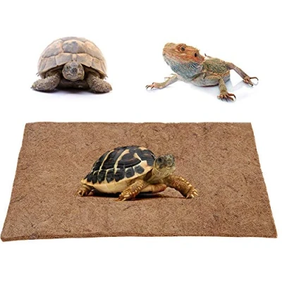 Image of 80x40cm Reptile Carpet, Coconut Fiber Carpet Bottom Mat Lizards Terrarium Cage Landscaping Floor Pad for Gecko, Bearded Dragons, Lizards, Iguanas, Anoles, Turtles, Snakes