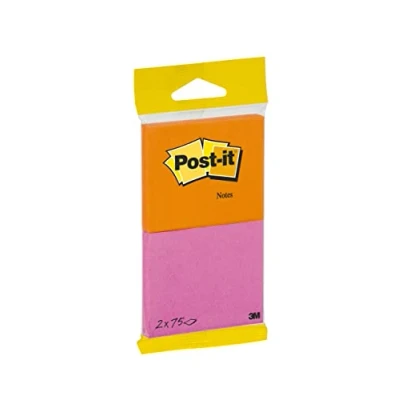 Image of Post it 76 x 63.5 mm Notes Joyful Colour (Pack of 2)