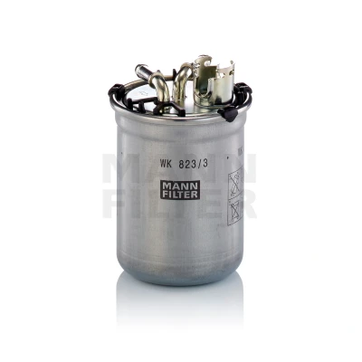 Image of 6Q0127400H, 6Q0127401H Fuel FILTER MANN WK 823/3 x 8mm with seal SKODA: Roomster, Fabia 2, 1 Combi, VOLKSWAGEN: Polo IV Hatchback