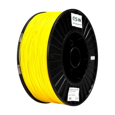 Image of eSUN PLA+ Filament 1.75mm, Enhanced Toughness 3D Printer PLA Plus, Dimensional Accuracy +/ 0.03mm, 3KG Spool (6.6 LBS) Printing for Printers,Yellow