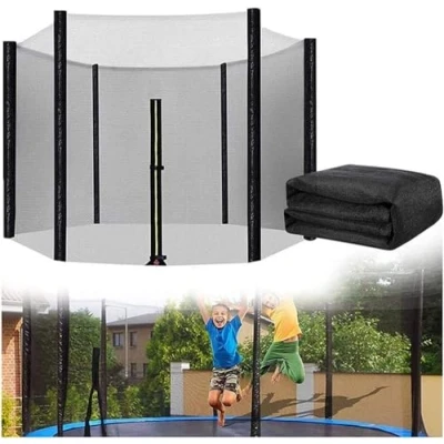Image of GXQFF 5 16ft Kids Trampoline with Safety Net,trampoline Net Replacement,Padded poles and Ladder, Combo Bounce Children for Outdoor Indoor 13FT 8 3.96m