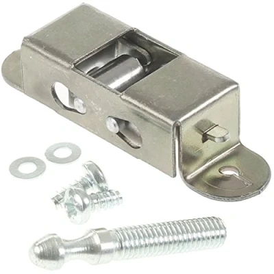 Image of SPARES2GO Universal Roller Type Door Catch Lock Kit for Ovens Cooker