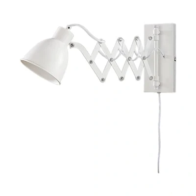 Image of Lindby reading wall light Merle, height 22 cm, white, extendable