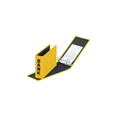 Image of Bank File Ring Binder DL 2 Rings Assorted Colours Yellow