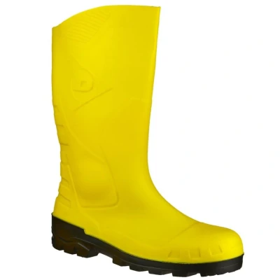 Image of DUNLOP Unisex Devon Safety Boots, Yellow, 5 UK