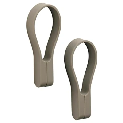 Image of ZONE Denmark Loop Magnetic Towel Rail 9 cm Taupe (Pack of 2)