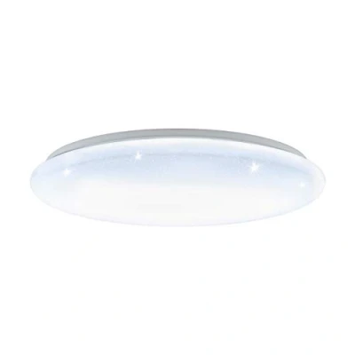 Image of Eglo Lighting Giron Led Flush Ceiling Light White Remote Control Included, Cct EG97541