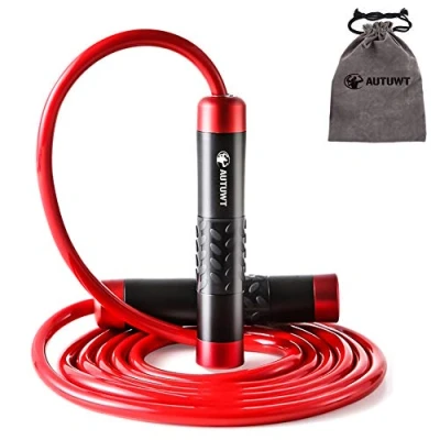 Image of AUTUWT Weighted Skipping Rope 1LB,Heavy Jump 3 Meter Adjustable Length Bearing Tangle Free Ropes For Adult Fitness,CrossFit, Boxing, MMA, Fitness Workout, Cardio Exercise