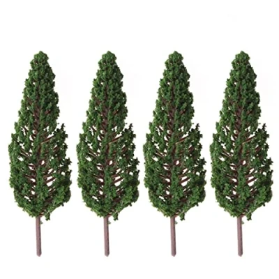 Image of 10pcs Model Trees Park Street Diorama Scenery Layout Miniature Landscape (11cm)
