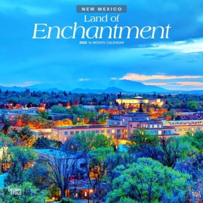 Image of Land of Enchantment New Mexico Places 2025 12 x 24 Inch Monthly Square Wall Calendar Plastic Free BrownTrout USA United States America Southwest State Nature