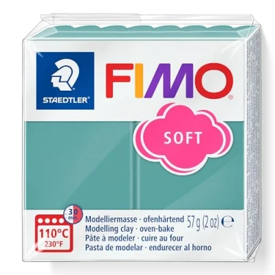 Image of STAEDTLER 8020 T36 FIMO Soft Oven Hardening Polymer Modelling Clay Ocean Wave (1 x 57g Block)