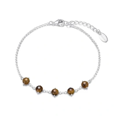 Image of Philip Jones Tiger&#039;s Eye Gemstone Bracelet