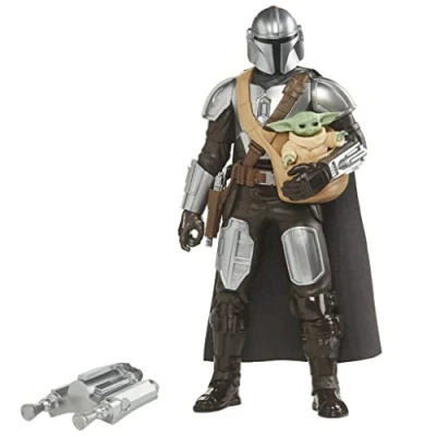 Image of Star Wars Galactic Action The Mandalorian &amp; Grogu 12&quot; Scale Interactive Electronic Figures Toys for Kids Age: 4+
