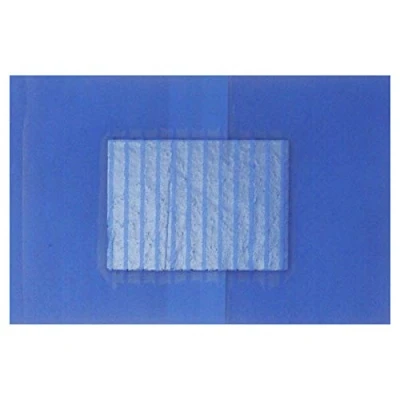 Image of 50 Pack of QUALICARE Premium Ultra Thin Blue Catering First AID Wound Cut Large PLASTERS DRESSINGS 5CM X 7.2CM