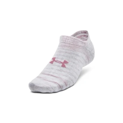Image of Under Armour UA Essential No Show Unisex Socks Pack of 3 Pairs, White, L