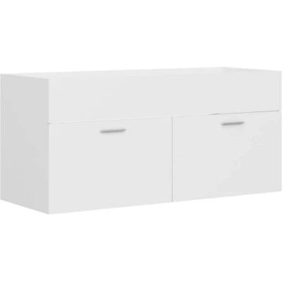 Image of vidaXL Sink Cabinet White 100x38.5x46 cm Engineered Wood
