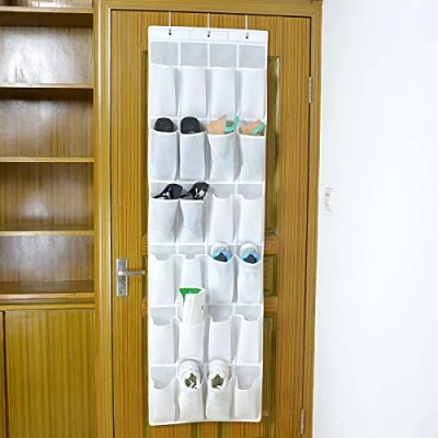 Image of LondonExpress 24 Pockets Over Door Hanging Shoe Rack Storage Hanger Space Saver Organiser Tidy