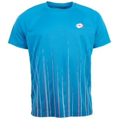 Image of Lotto Training Print Tshirt, Men&#039;s, Size: Medium, Diva blue