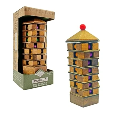 Image of Project Genius TG311 Chineses Pagoda Puzzle, Multicolor, One Size