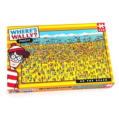 Image of Paul Lamond Where&#039;s Wally Beach Puzzle (250 Piece), Red and White