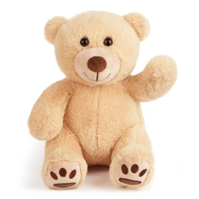 Image of LotFancy Teddy Bear Stuffed Animal, 25cm Brown Baby Plush Toy, Gift for Kids Boys Girls