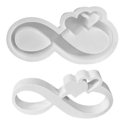 Image of Silicone Molds for Crafts, Plaster Molds, Resin Casting Candle Making Candles, Heart Shaped Mold Decoration DIY Crafting