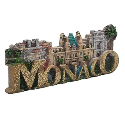Image of Monaco 3D Fridge Magnet Travel Souvenir Gift Collection Home Kitchen Decoration Whiteboard Magnetic Sticker, Refrigerator