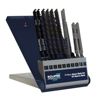 Image of Eclipse Professional Tools EPT WM10 10 Piece Jigsaw Blade Set for Wood &amp; Metal Cutting