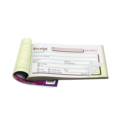 Image of Pukka Pad, NCR Duplicate Receipt Book 69 x 140mm DCU2520 Single Book. For money or rent