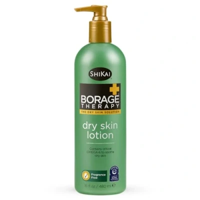 Image of Shikai Borage Therapy Dry Skin Lotion Original Unscented 16 Oz, Pack Of 2