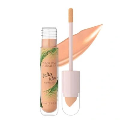 Image of Physicians Formula Butter Glow Corrector, Lightweight Concealer with Dual Ended Applicator, Infused Illuminating and Moisture Boosting Ingredients, Peach