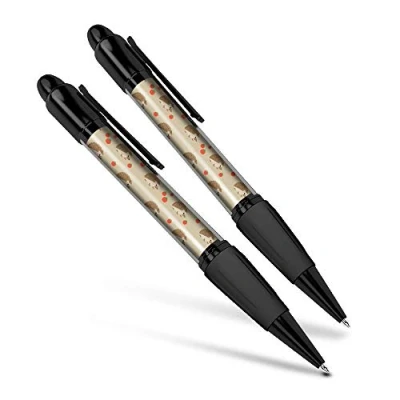 Image of Destination Vinyl ltd Beautiful and comfortable Set of 2 Matching Pens Cute Hedgehog Tomatoes Animals Fun #8446