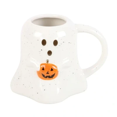 Image of Something Different Wholesale Spooky Ghost Mug: Adorable Halloween Design Ideal for Enthusiasts Versatile Use Hot Beverages