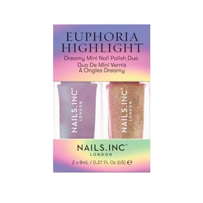 Image of Nails.INC Euphoria Highlight Mini Nail Polish Duo
