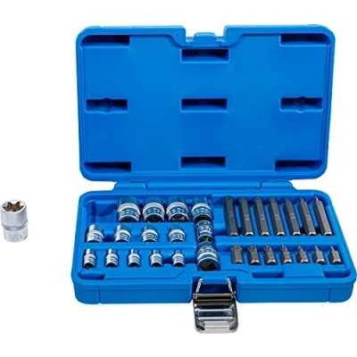 Image of BGS 5025 Bit and Socket Set E Type / T Star (for Torx) 30 pcs.