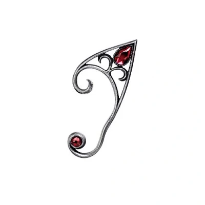 Image of Alchemy Gothic Elvyn Earwrap (Left) Women Ear Stud Silver Coloured, Pewter,