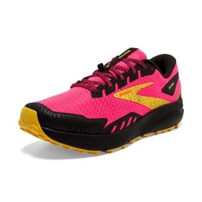 Image of BROOKS Women&#039;s Divide 4 Sneaker, Diva Pink Black Lemon Chrome, 3 UK