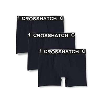 Image of Crosshatch Men&#039;s Paulsen Boxer Shorts, Navy, M