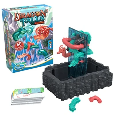 Image of ThinkFun Dragon Falls Logic Brain Challenge Games and STEM Toys for Kids Age 8 Years Up
