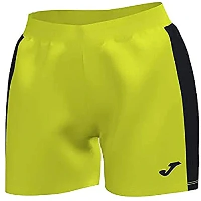 Image of Joma Maxi Team Pants, Girls, Fluorescent Yellow Black, 2XS