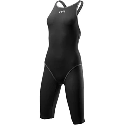 Image of TYR Women women&#039;s thresher open back Female Competition Swimsuit Fina Approved blue/grey, 22