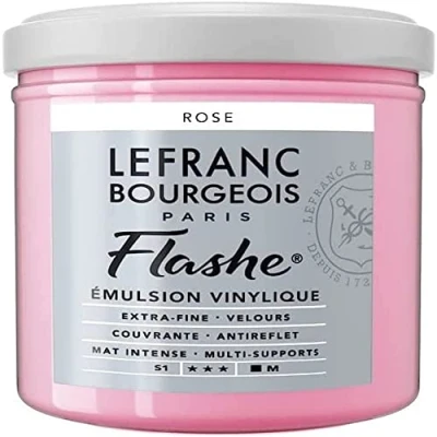 Image of Lefranc Bourgeois Acrylic Vinyl Emulsion, Rose, 125ml Tube Vinylfarbe