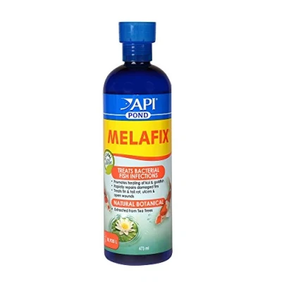Image of API Pond Melafix Fish Bacterial Infection Remedy Bottle, White, 473 ml