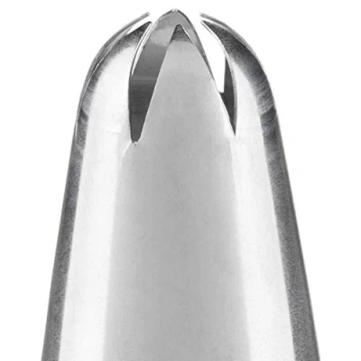 Image of Ateco #852 Deep Closed Star Pastry Decorating Tip Stainless Steel