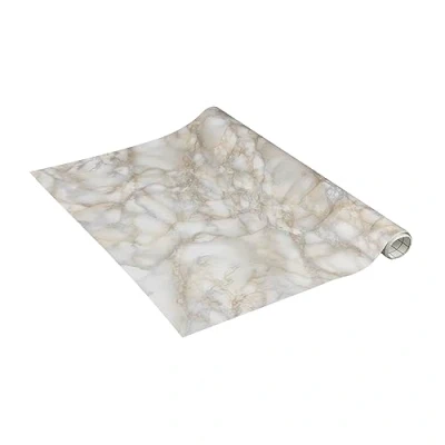 Image of Venilia 53418 Look, Decorative Stone, Furniture, Wallpaper, Self Adhesive Film, PVC, Phthalate Free, 2.1, Marble White, 90 cm x 2,1 m