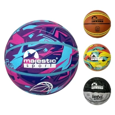 Image of Majestic Sport Basketballs for children, teenagers and adults, size 5, basketball, outdoor, indoor, Galaxy