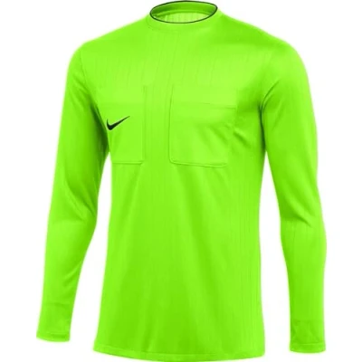 Image of NIKE DH8027 702 M NK DF REF II JSY LS T Shirt Men&#039;s Volt/Black Size XL